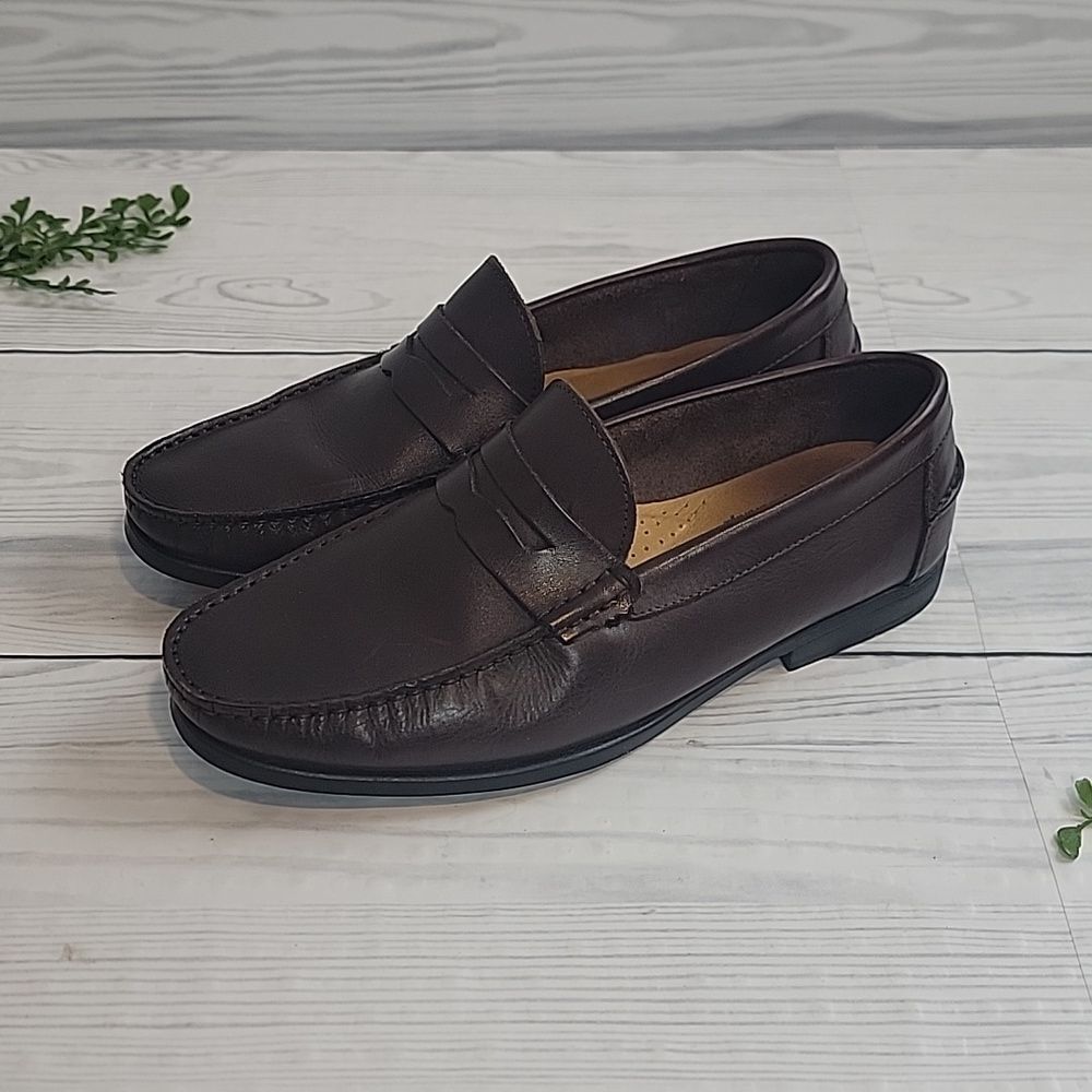 Marc Joseph New York John St Mens Slip-On Loafer - Brown Size 8 - Picture 9 of 10